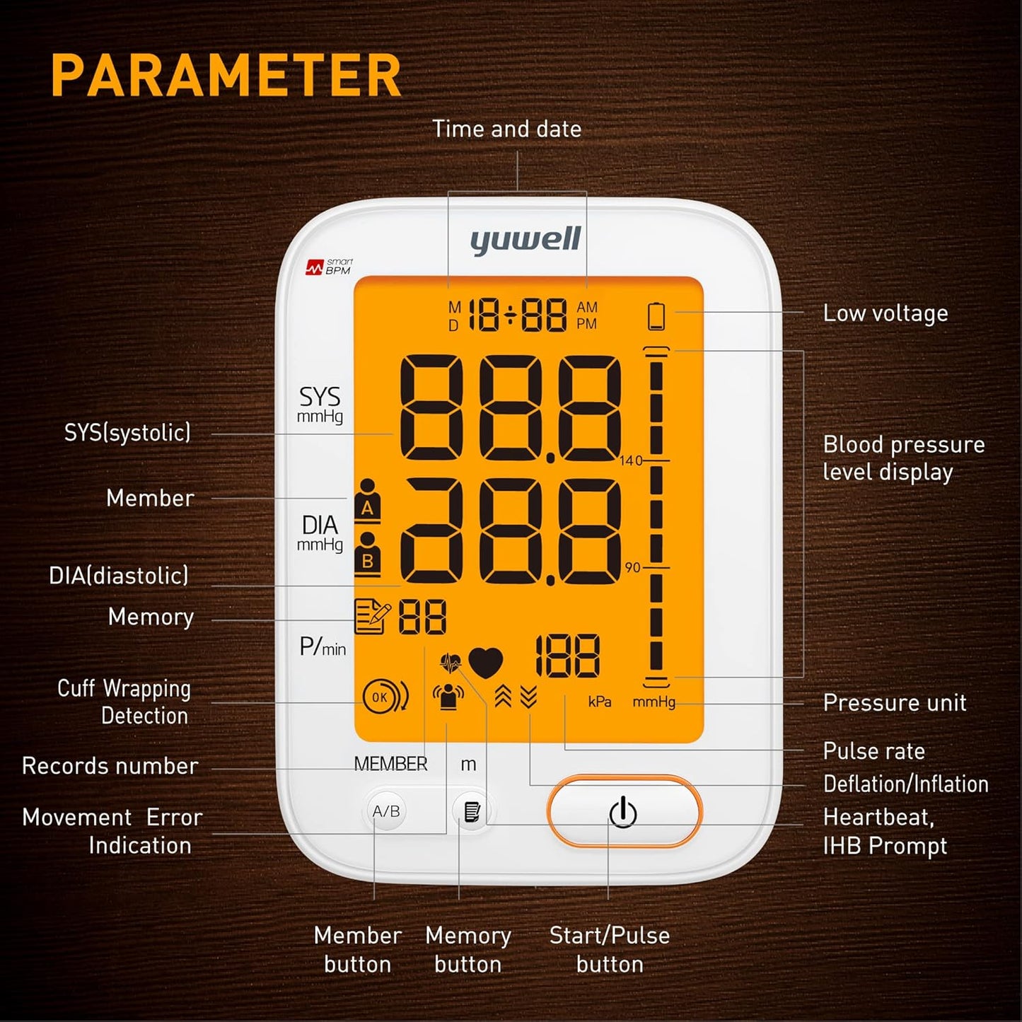 Electronic Blood Pressure Monitor YE680B